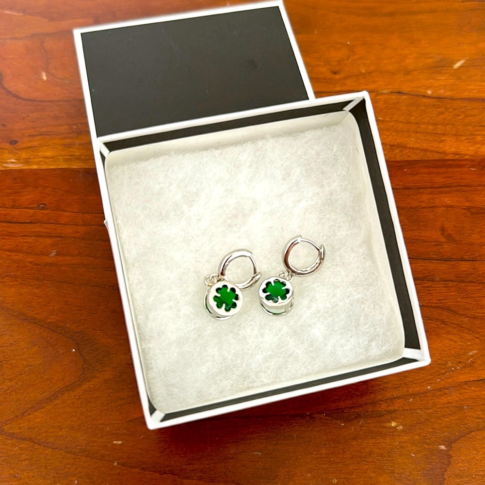 Shamrock Silver Earrings!
